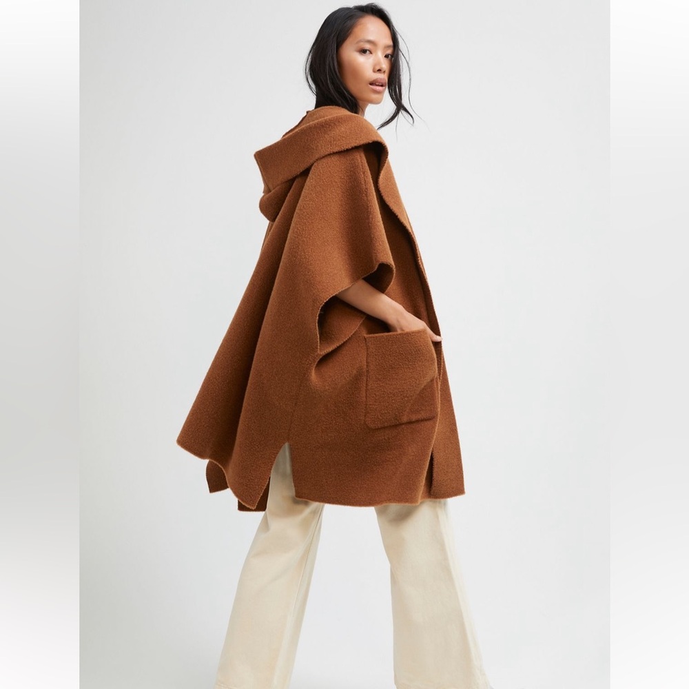 Free People - All I Need Cozy Hooded Kimono - One Size - Tobacco